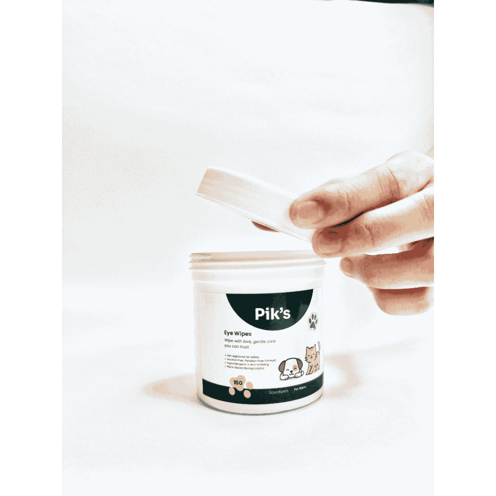 Pik's Eye & Ear Wipes for Cats & Small Dogs